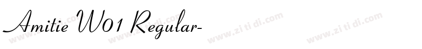 Amitie W01 Regular字体转换